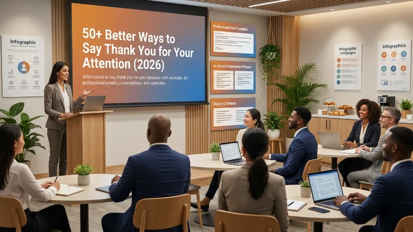 better way to say thank you for your attention