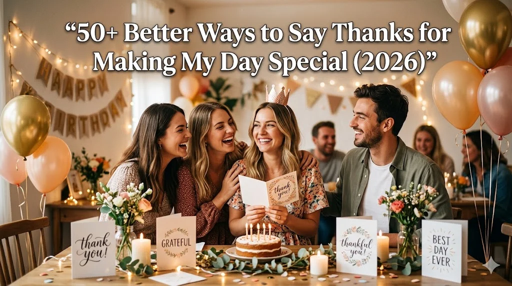 better way to say thanks for making my day special