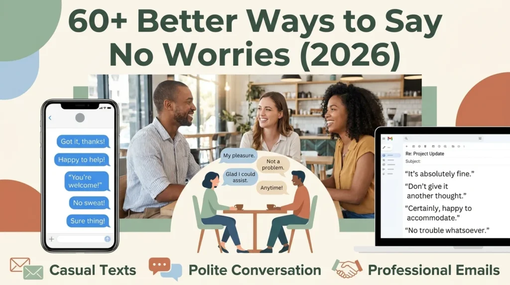 Better ways to say no worries