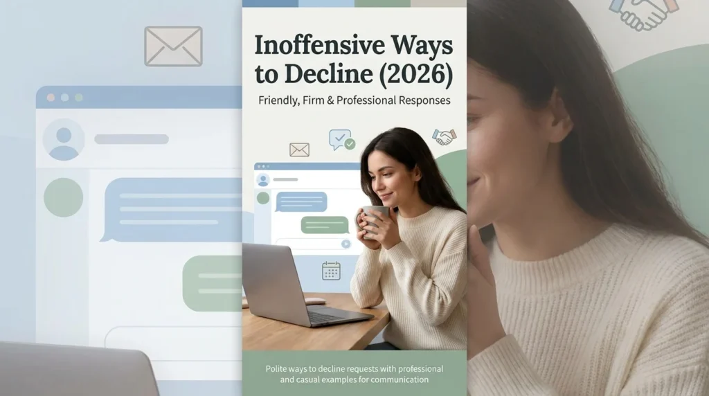 inoffensive ways to decline
