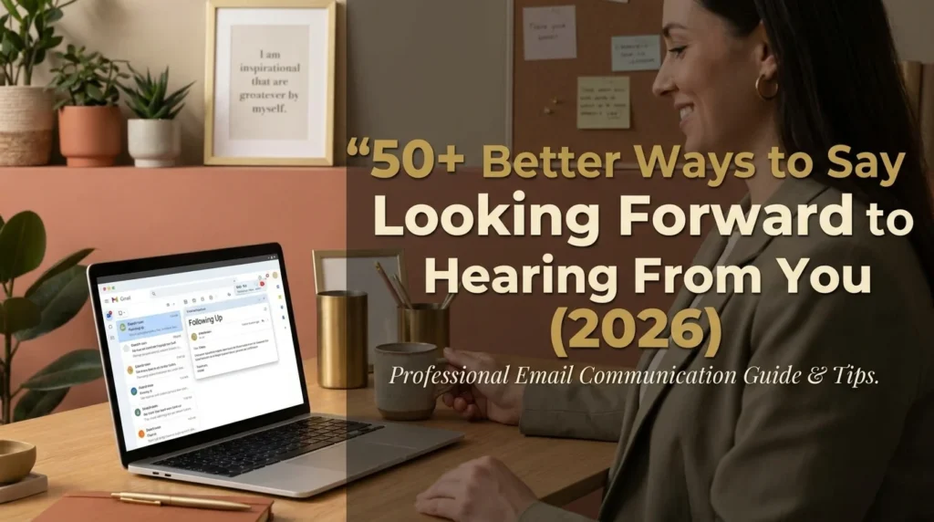 other ways to say looking forward to hearing from you