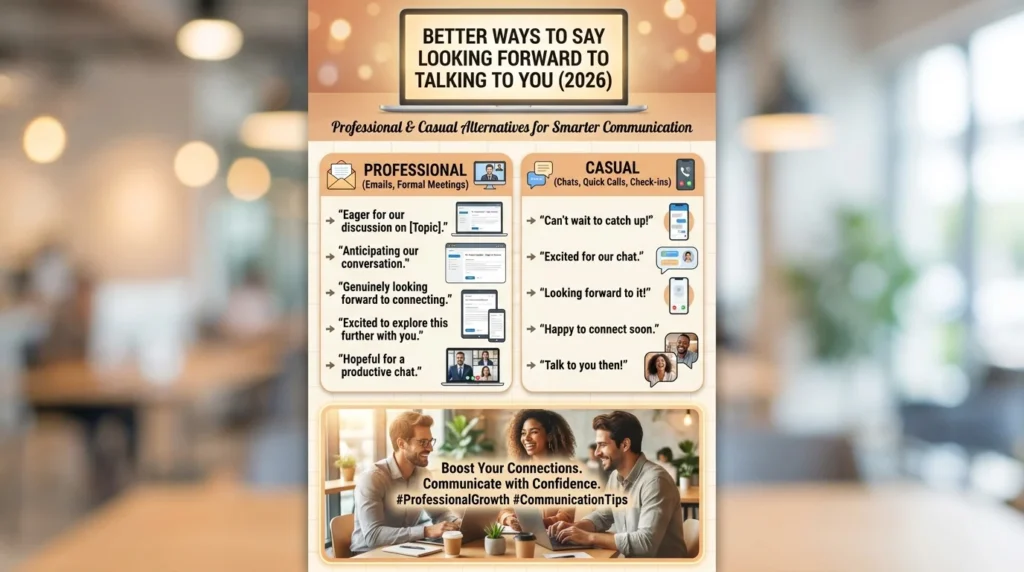 other ways to say looking forward to talking to you
