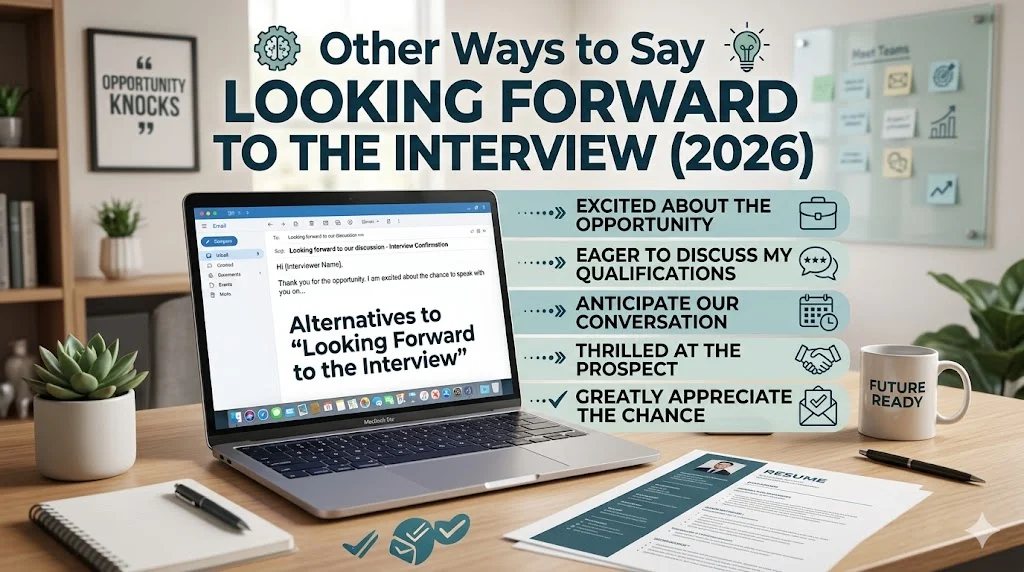other ways to say looking forward to the interview