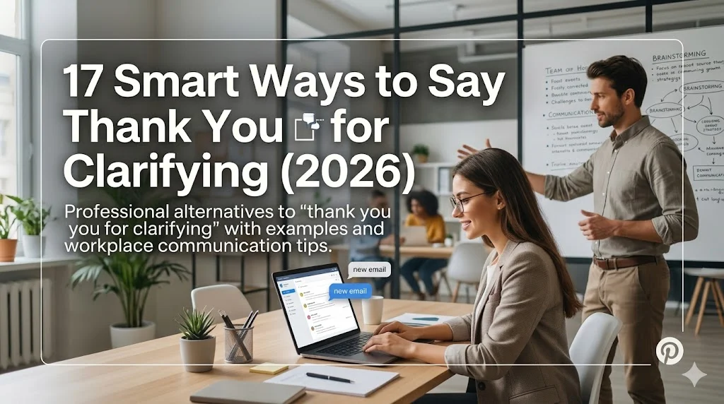other ways to say thank you for clarifying