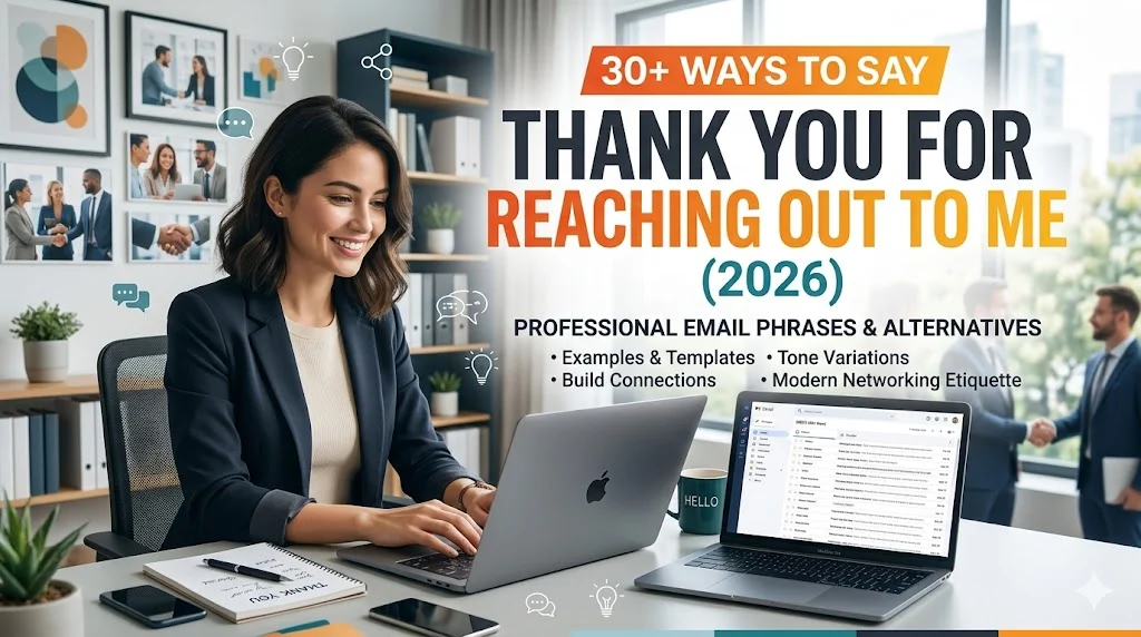 other ways to say thank you for reaching out to me