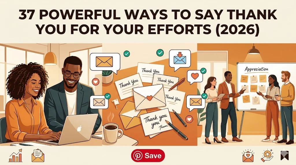 other ways to say thank you for your efforts
