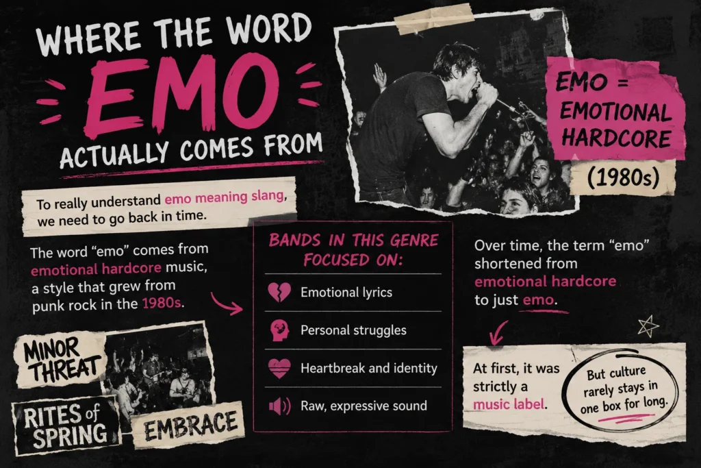 Where the Word Emo Actually Comes From