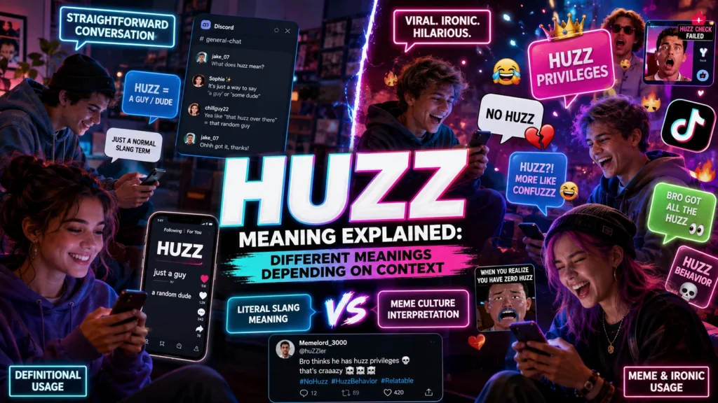 Different Meanings of Huzz Depending on Context