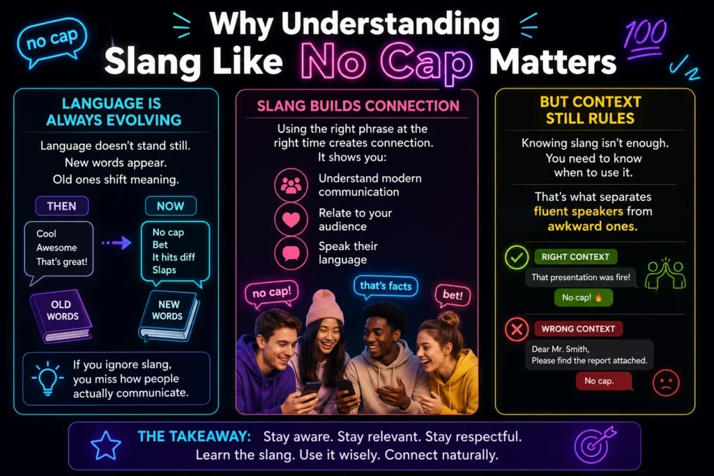 Why Understanding Slang Like No Cap Matters