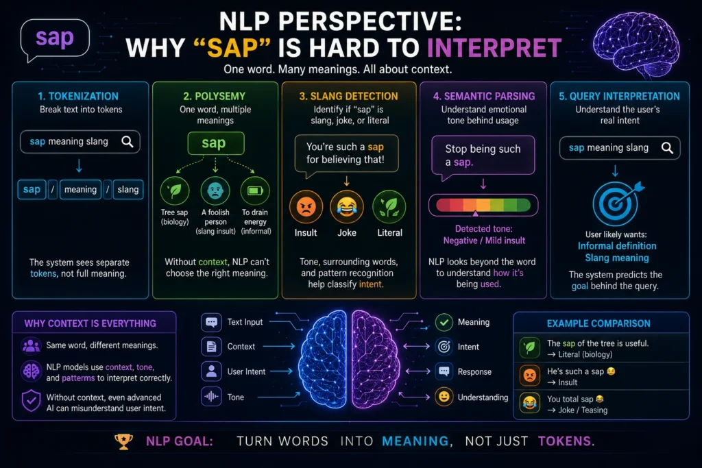 NLP Perspective: Why “Sap” Is Hard to Interpret