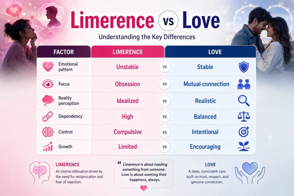 Limerence vs Love vs Infatuation (The Difference That Changes Everything)