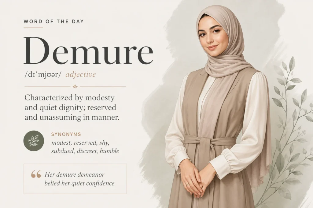 demure meaning