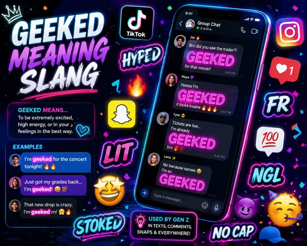 geeked meaning slang