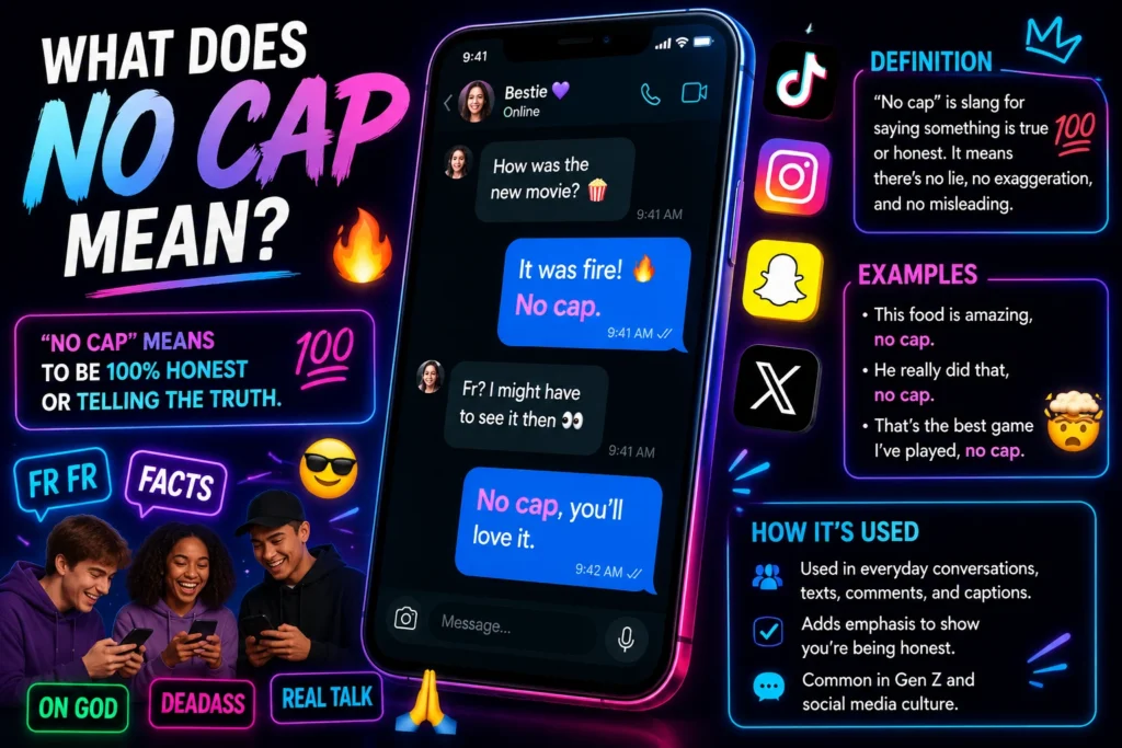 no cap meaning slang