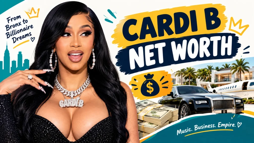 Cardi B Net Worth| How She Built Her $100M–$120M Fortune