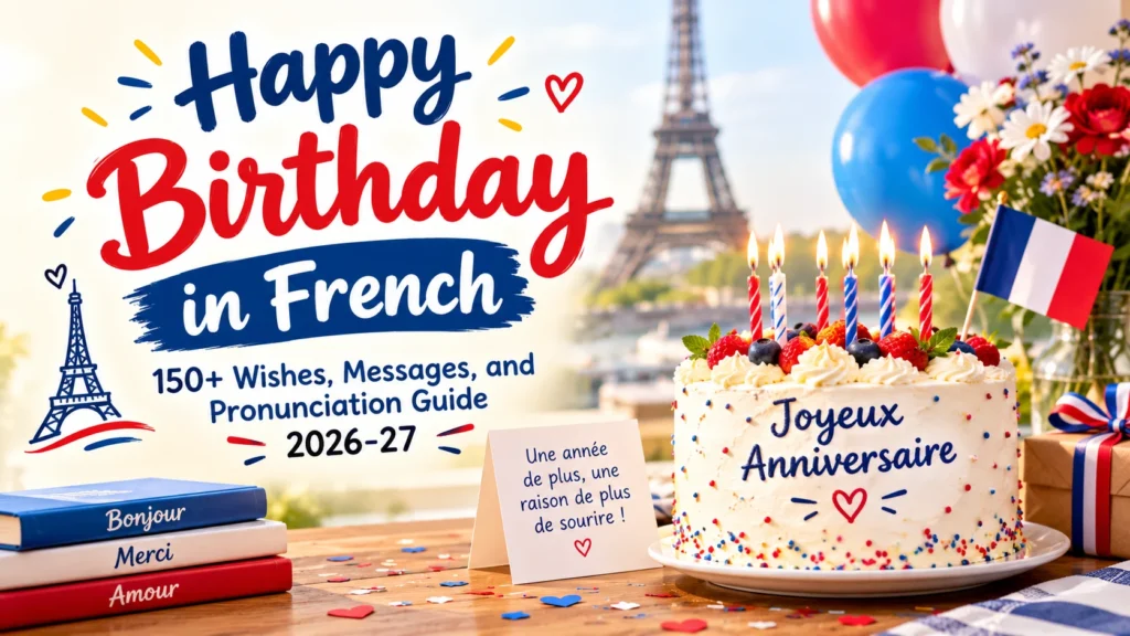 Birthday in French