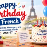 Birthday in French