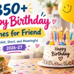 Birthday Wishes for Friend