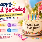 Happy belated birthday
