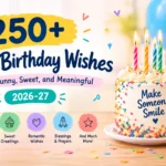 250+ Happy Birthday Wishes: Heartfelt, Funny, Sweet, and Meaningful 2026-27